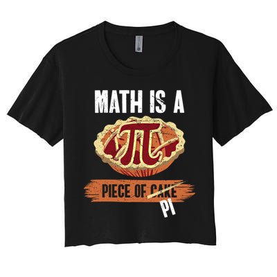 Math Is A Piece Of Pi Meaningful Gift Pi Day Meaningful Gift Crop Top