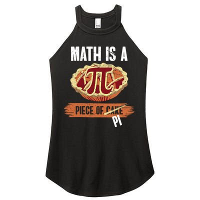Math Is A Piece Of Pi Meaningful Gift Pi Day Meaningful Gift Women's Perfect Tri Rocker Tank