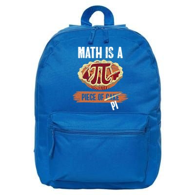 Math Is A Piece Of Pi Meaningful Gift Pi Day Meaningful Gift 16 in Basic Backpack
