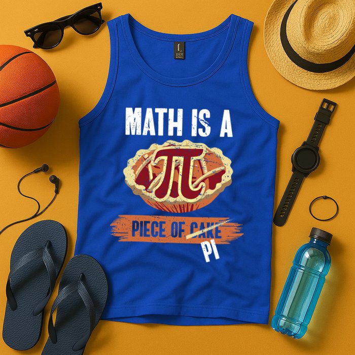 Math Is A Piece Of Pi Meaningful Gift Pi Day Meaningful Gift Tank Top