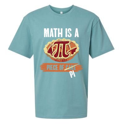 Math Is A Piece Of Pi Meaningful Gift Pi Day Meaningful Gift Sueded Cloud Jersey T-Shirt