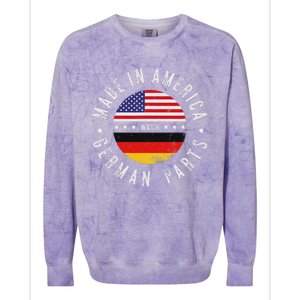 Made In America With German Parts Germany Pride Colorblast Crewneck Sweatshirt