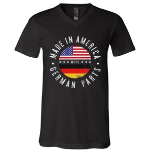 Made In America With German Parts Germany Pride V-Neck T-Shirt