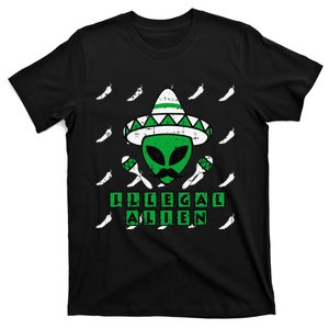 Martian Illegal Alien Mexican Area51 Funny Halloween Gift T-Shirt