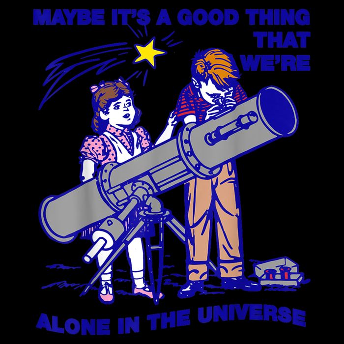 Maybe ItS A Good Thing WeRe Alone In This Universe 16 in Basic Backpack