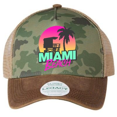 Miami Beach Legacy Tie Dye Trucker Hat