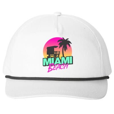 Miami Beach Snapback Five-Panel Rope Hat