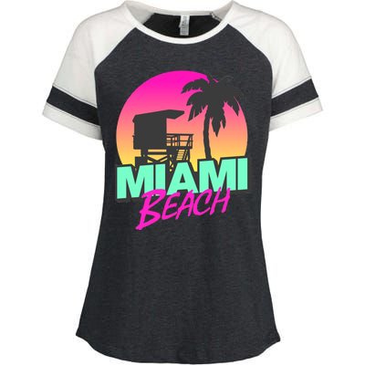 Miami Beach Enza Ladies Jersey Colorblock Tee