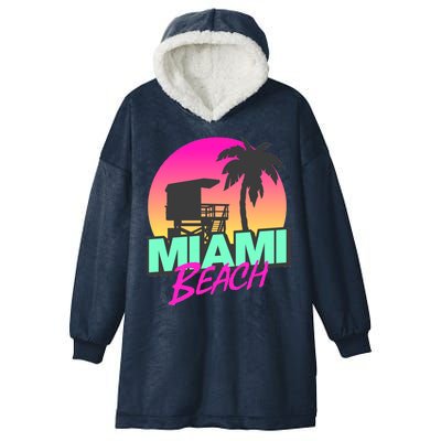 Miami Beach Hooded Wearable Blanket