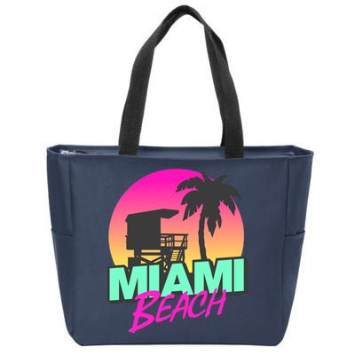 Miami Beach Zip Tote Bag