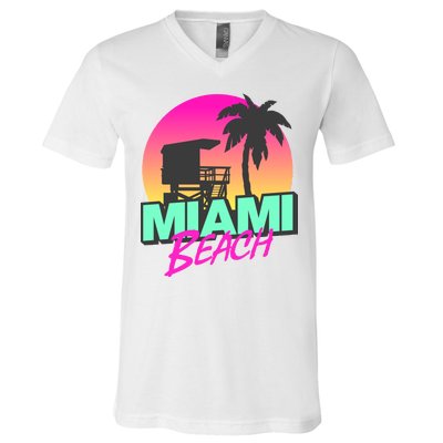 Miami Beach V-Neck T-Shirt