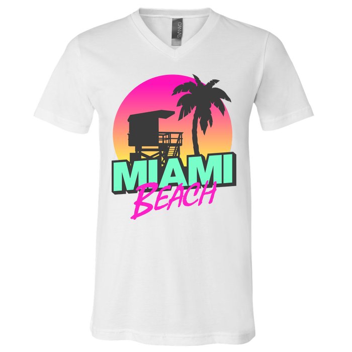 Miami Beach V-Neck T-Shirt