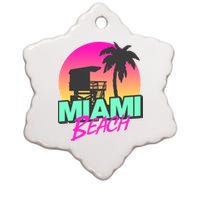 Miami Beach Ceramic Star Ornament