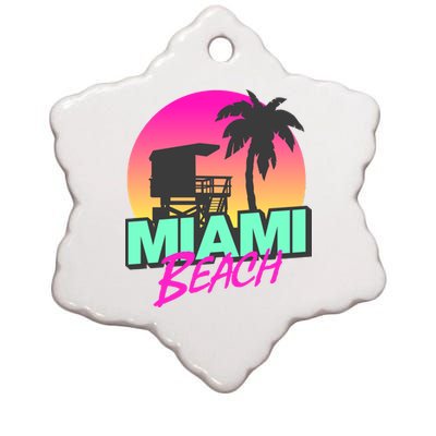 Miami Beach Ceramic Star Ornament