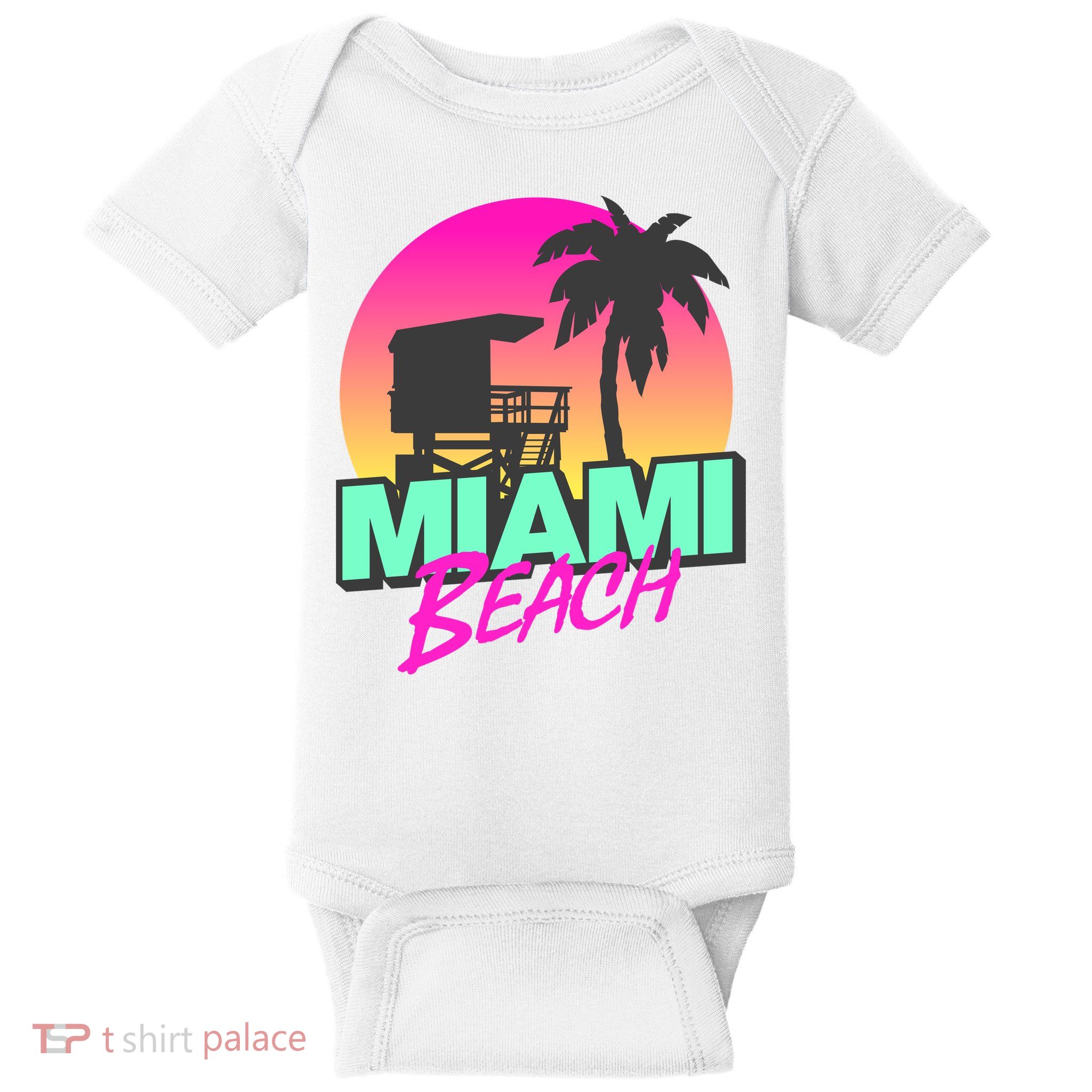 Miami Beach Baby Bodysuit