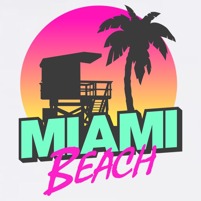 Miami Beach Trucker Hat