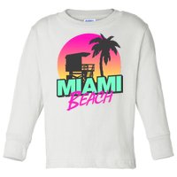 Miami Beach Toddler Long Sleeve Shirt