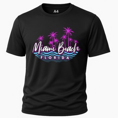 Miami Beach Florida Neon Performance Shirt