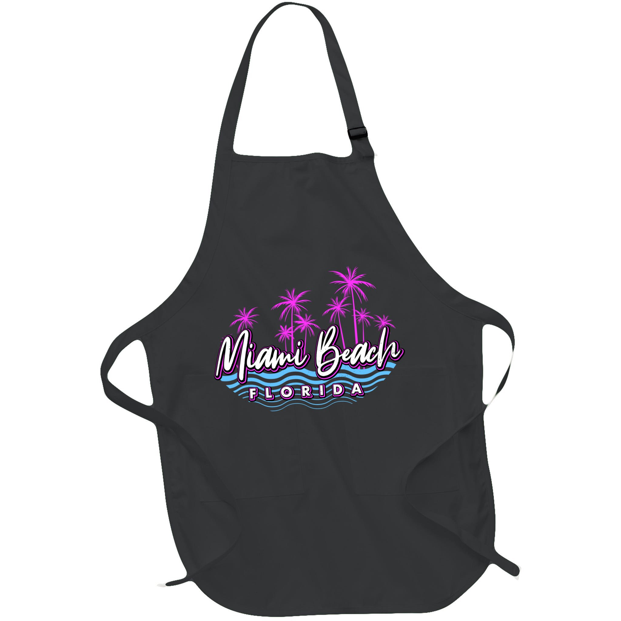 Miami Beach Florida Neon Apron