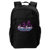 Miami Beach Florida Neon Daily Commute Backpack