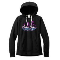 Miami Beach Florida Neon Women's Fleece Hoodie