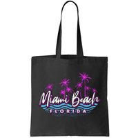 Miami Beach Florida Neon Tote Bag