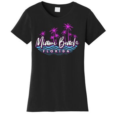 Miami Beach Florida Neon Women's T-Shirt