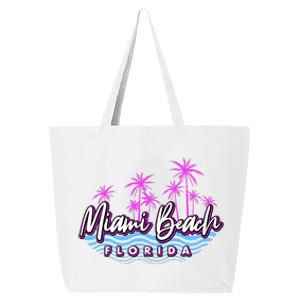 Miami Beach Florida Neon 25L Jumbo Tote