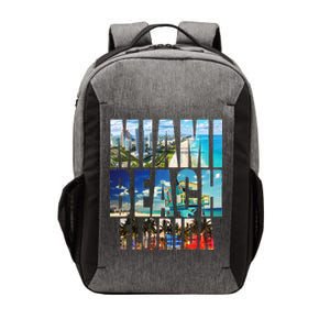 Miami Beach Florida Retro City Logo Vector Backpack