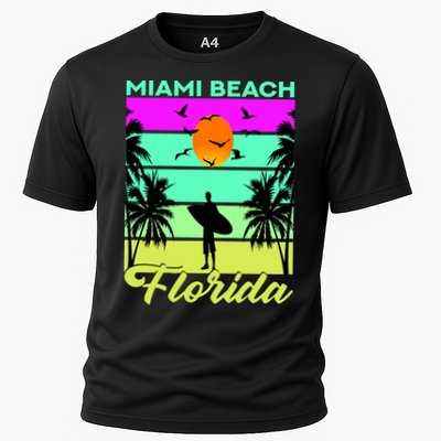 Miami Beach Florida Surfing Performance Shirt