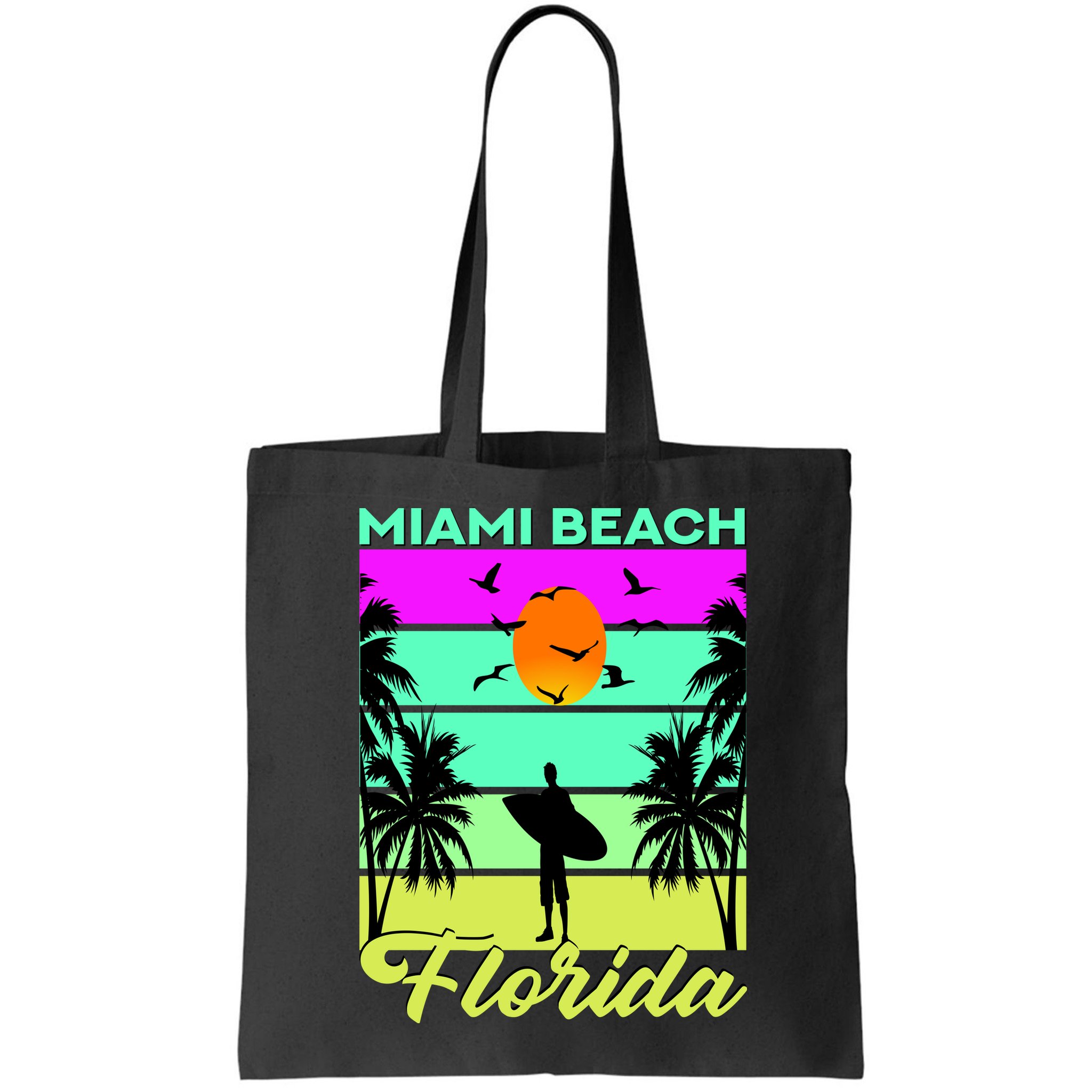 Miami Beach Florida Surfing Bag