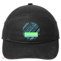 Miami Beach Palm Trees Retro 7-Panel Snapback Hat
