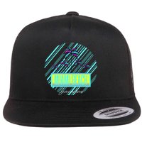 Miami Beach Palm Trees Retro Flatbill Hat