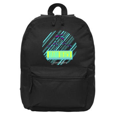 Miami Beach Palm Trees Retro 16 in Basic Backpack