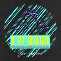 Miami Beach Palm Trees Retro Tumbler