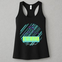 Miami Beach Palm Trees Retro Womens Tank Top