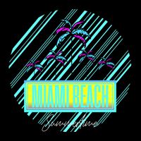 Miami Beach Palm Trees Retro Baby Bodysuit