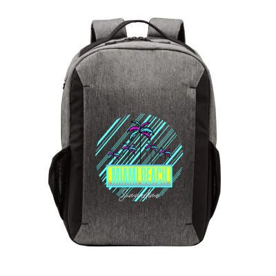 Miami Beach Palm Trees Retro Vector Backpack