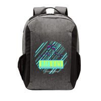 Miami Beach Palm Trees Retro Vector Backpack