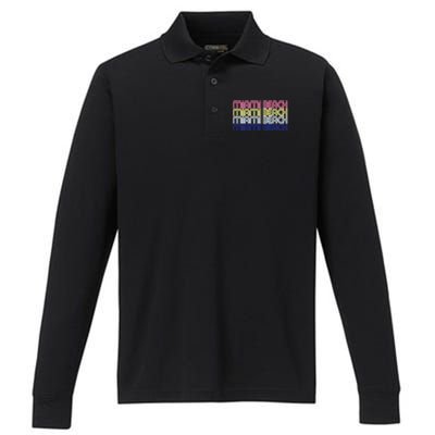 Miami Beach Repeat Performance Long Sleeve Polo