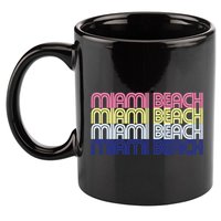 Miami Beach Repeat 11oz C Handle Ceramic Mug