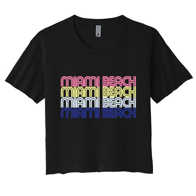 Miami Beach Repeat Crop Top