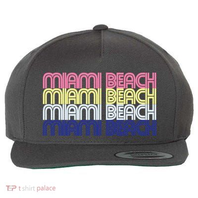 Miami Beach Repeat Wool Snapback Cap