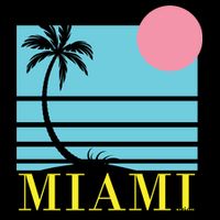 Miami Beach Sunset Cooling Performance Crew T-Shirt