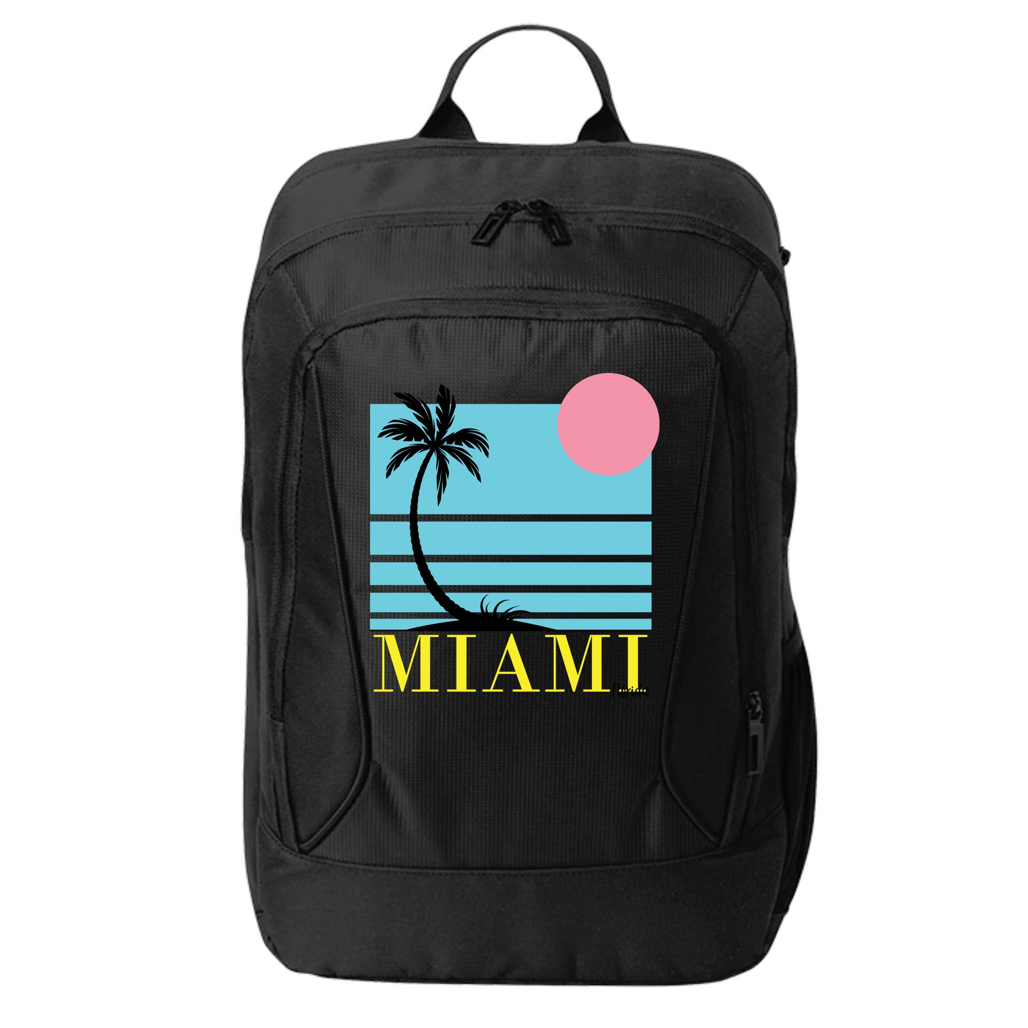 Miami Beach Sunset City Backpack