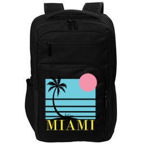 Miami Beach Sunset Impact Tech Backpack