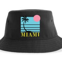 Miami Beach Sunset Sustainable Bucket Hat