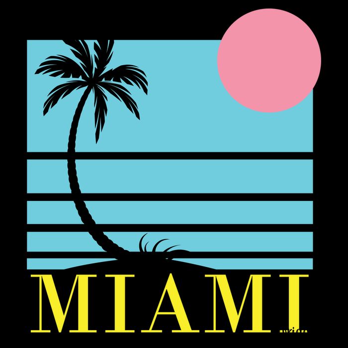 Miami Beach Sunset Sustainable Bucket Hat