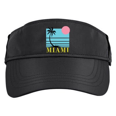 Miami Beach Sunset Adult Drive Performance Visor