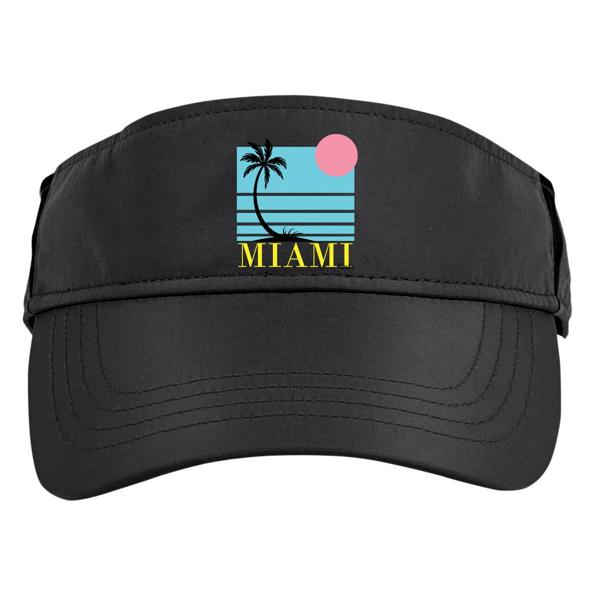 Miami Beach Sunset Adult Drive Performance Visor